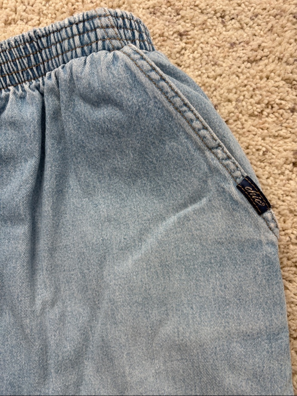 VINTAGE Chic Denim Cotton Stretch Jeans Large - Picture 2 of 4